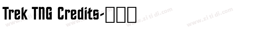Trek TNG Credits字体转换 Trek TNG Credits字体转换